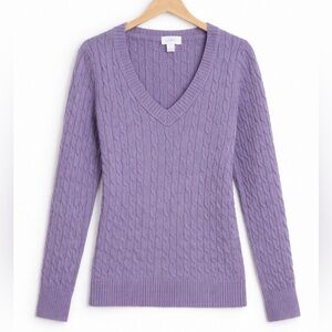 Ann Taylor Loft Purple Sweater Small
